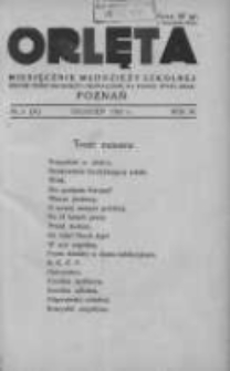 Orlęta: miesięcznik młodzieży szkolnej: jedyne pismo młodzieży odznaczone na Powszechnej Wystawie Krajowej 1931 grudzień R.4 Nr3