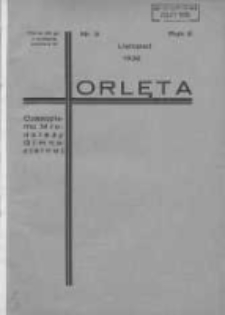 Orlęta: czasopismo młodzieży gimnazjalnej: wychodzi w Poznaniu 1932 listopad R.5 Nr3