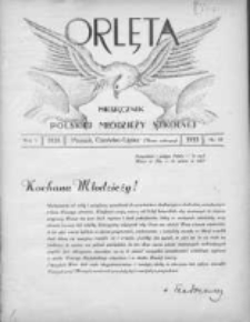 Orlęta: miesięcznik polskiej młodzieży szkolnej 1933 maj R.5 Nr9