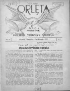 Orlęta: miesięcznik polskiej młodzieży szkolnej 1933 wrzesień/październik R.6 Nr1