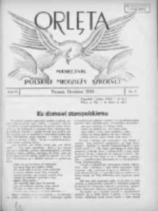 Orlęta: miesięcznik polskiej młodzieży szkolnej 1933 grudzień R.6 Nr3