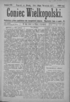 Goniec Wielkopolski: najtańsze pismo codzienne dla wszystkich stanów 1877.09.26 Nr173
