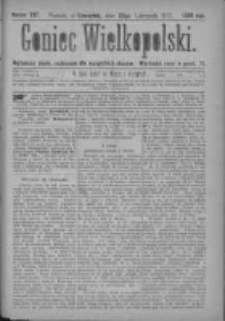 Goniec Wielkopolski: najtańsze pismo codzienne dla wszystkich stanów 1877.11.29 Nr227