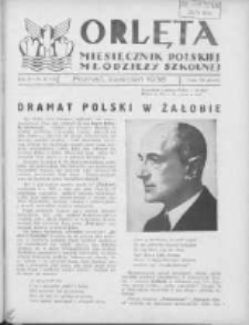 Orlęta: miesięcznik polskiej młodzieży szkolnej 1938 kwiecień R.10 Nr8
