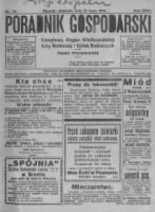Poradnik Gospodarski. Pismo Tygodniowe. 1920.07.25 R.31 nr30