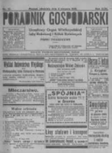 Poradnik Gospodarski. Pismo Tygodniowe. 1920.08.08 R.31 nr32