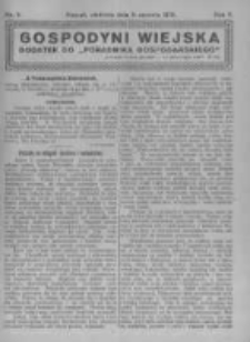 Gospodyni Wiejska. 1920.01.11 R.5 nr2
