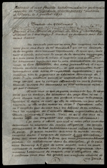 Dziennik oficera armii nadreńskiej Karola Fay w przekładzie francuskim z tłumaczenia polskiego Edmunda Callier Tyg. Wielkopolski 1 VII 1871