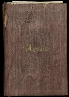 Raptularzyk Leonarda Niedźwieckiego z zapiskami z roku 1855
