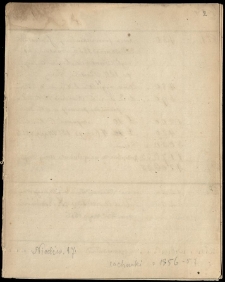 Dziennik wydatków domu Zamoyskich 1856-1857