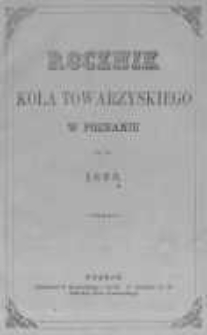 Rocznik Koła Towarzyskiego w Poznaniu na rok 1868