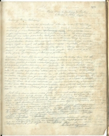 List do Bobrowicza Jana Nepomucena