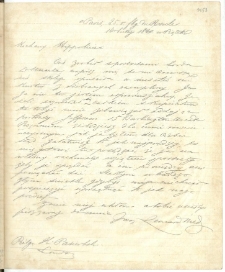 List do Pasierbskiego Hipolita