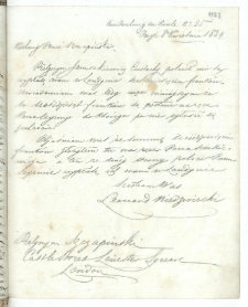 List do Szczapińskiego Józefa