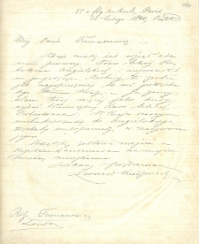 List do Tumanowicza Kornela