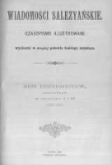 Wiadomości Salezyańskie. 1899 R.3 nr1