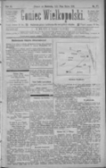 Goniec Wielkopolski: najtańsze pismo codzienne dla wszystkich stanów 1885.03.29 R.9 Nr72
