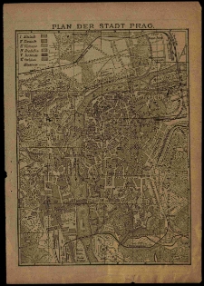 Plan der Stadt Prag