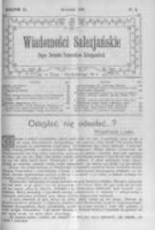 Wiadomości Salezjańskie. 1907 R.11 nr4