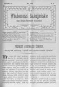 Wiadomości Salezjańskie. 1907 R.11 nr5