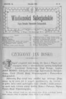 Wiadomości Salezjańskie. 1907 R.11 nr8