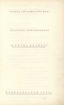 Łowiec Polski. Spis artykułów. Rok 1945.