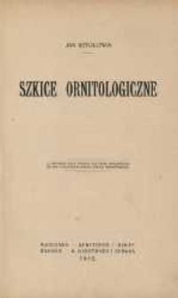 Szkice ornitologiczne