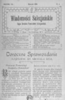 Wiadomości Salezjańskie. 1908 R.12 nr1