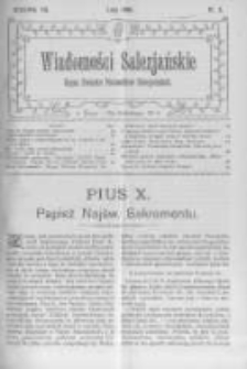 Wiadomości Salezjańskie. 1908 R.12 nr2