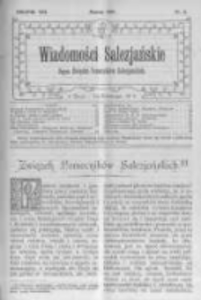 Wiadomości Salezjańskie. 1909 R.13 nr3