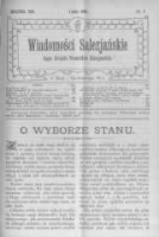 Wiadomości Salezjańskie. 1909 R.13 nr7