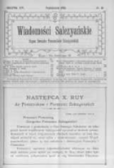 Wiadomości Salezjańskie. 1910 R.14 nr10