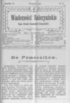 Wiadomości Salezyańskie. 1911 R.15 nr9