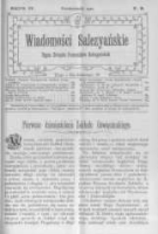 Wiadomości Salezyańskie. 1911 R.15 nr10