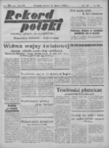 Rekord Polski: dawniej Goniec Wielkopolski: niezależny dziennik ilustrowany 1932.02.09 R.56 Nr37