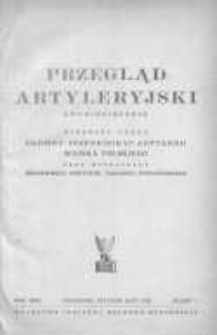 Przegląd Artyleryjski: dwumiesięcznik wydawany przez Gł&oacute;wny Inspektorat Artylerii Wojska Polskiego przy wsp&oacute;łpracy Wojskowego Instytutu Naukowo-Wydawniczego 1948 styczeń/luty R.26 Z.1