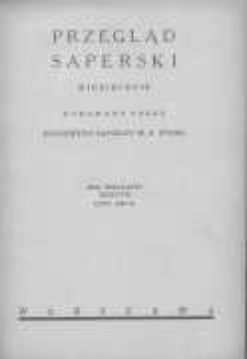 Przegląd Saperski: miesięcznik wydawany przez Dowództwo Saperów Ministerstwa Spraw Wojskowych 1939 luty R.12 Z.2