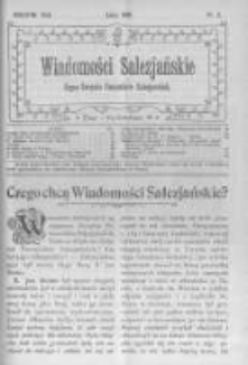 Wiadomości Salezjańskie. 1909 R.13 nr2