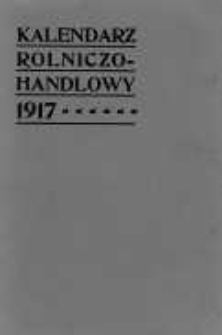Kalendarz rolniczo-handlowy 1917