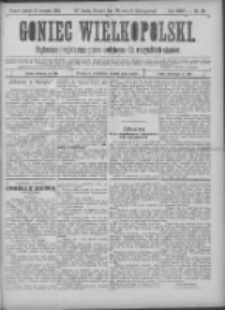 Goniec Wielkopolski: najtańsze pismo codzienne dla wszystkich stanów 1900.08.10 R.24 Nr181