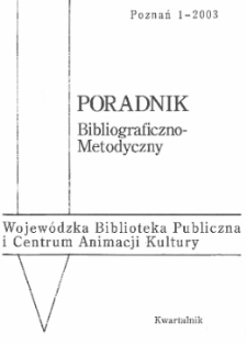 Poradnik Bibliograficzno-Metodyczny : 2003 z.1