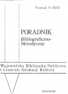 Poradnik Bibliograficzno-Metodyczny : 2003 z.3