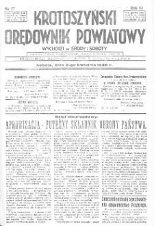 Krotoszyński Orędownik Powiatowy 1938.01.12 R.63 Nr4
