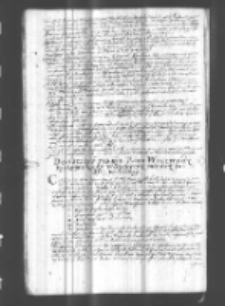 Declaratio pisma pana woiewody Krakowskiego w Stęzyczy