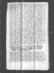 Respons Krola Panom Poslom Ziazdu Lubelskiego do Krola posłanym dany w Krakowie XXX dnia Czerwca Roku 1606