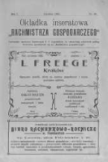 Rachmistrz Gospodarczy. 1907 R.1 nr10