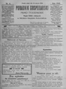 Poradnik Gospodarski. Pismo Tygodniowe. 1906.01.26 R.17 nr4