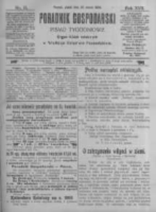 Poradnik Gospodarski. Pismo Tygodniowe. 1906.03.30 R.17 nr13