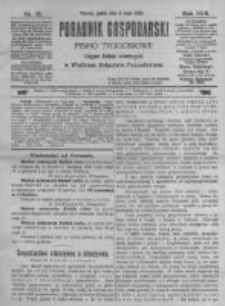 Poradnik Gospodarski. Pismo Tygodniowe. 1906.05.11 R.17 nr19