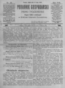 Poradnik Gospodarski. Pismo Tygodniowe. 1906.05.18 R.17 nr20